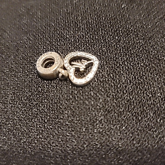 Pandora Peter Pan Tinkerbell Heart Dangle Charm - Picture 4 of 8
